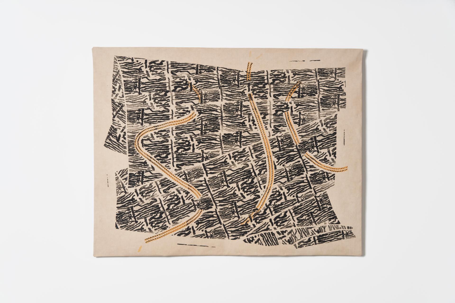 Textural artwork inspired by Scotland's native ash tree, highlighting ecological themes and craftsmanship related to ash dieback.