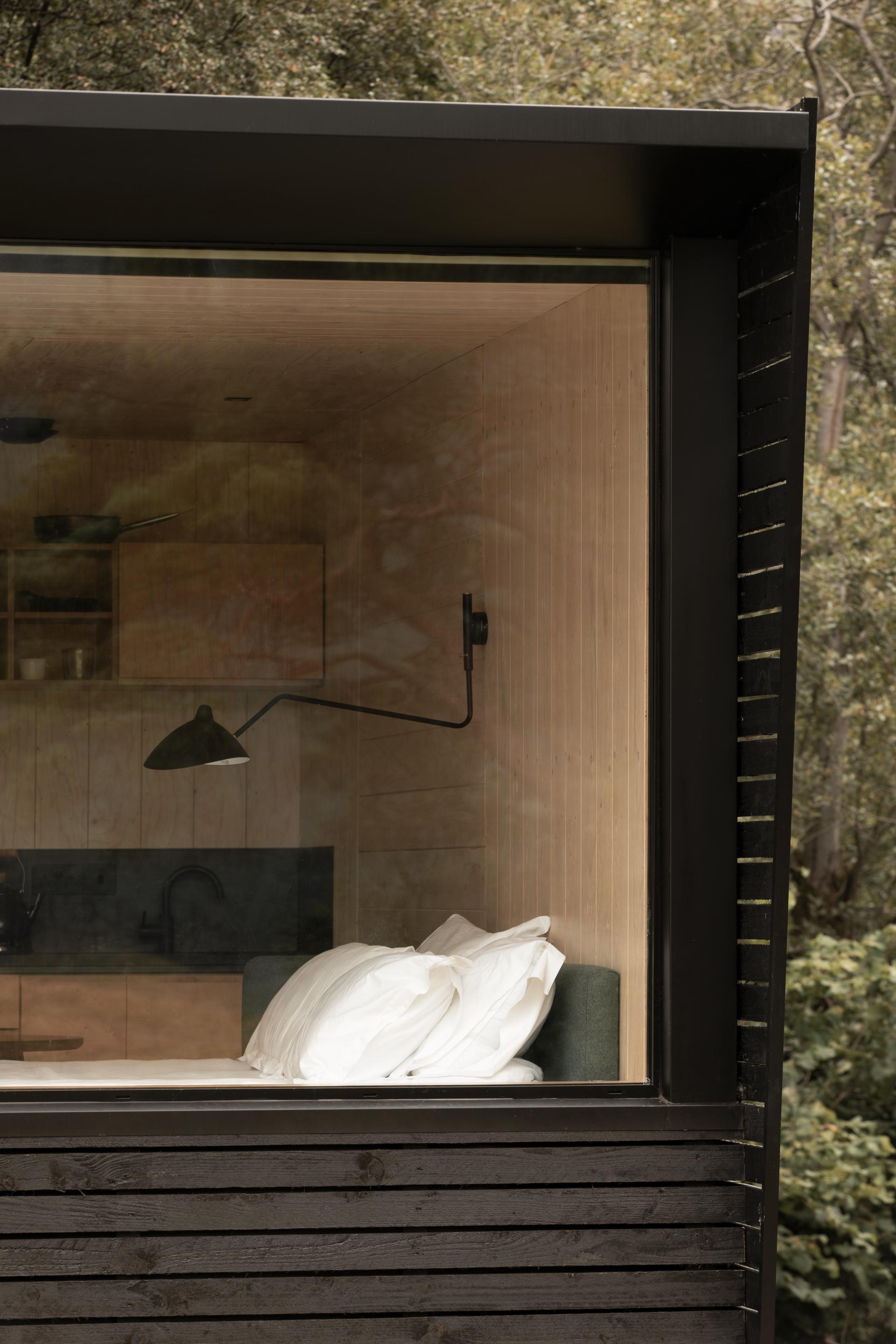 Corr Cabins crafts retreats reflective of Scotland's raw materials and rural landscape.