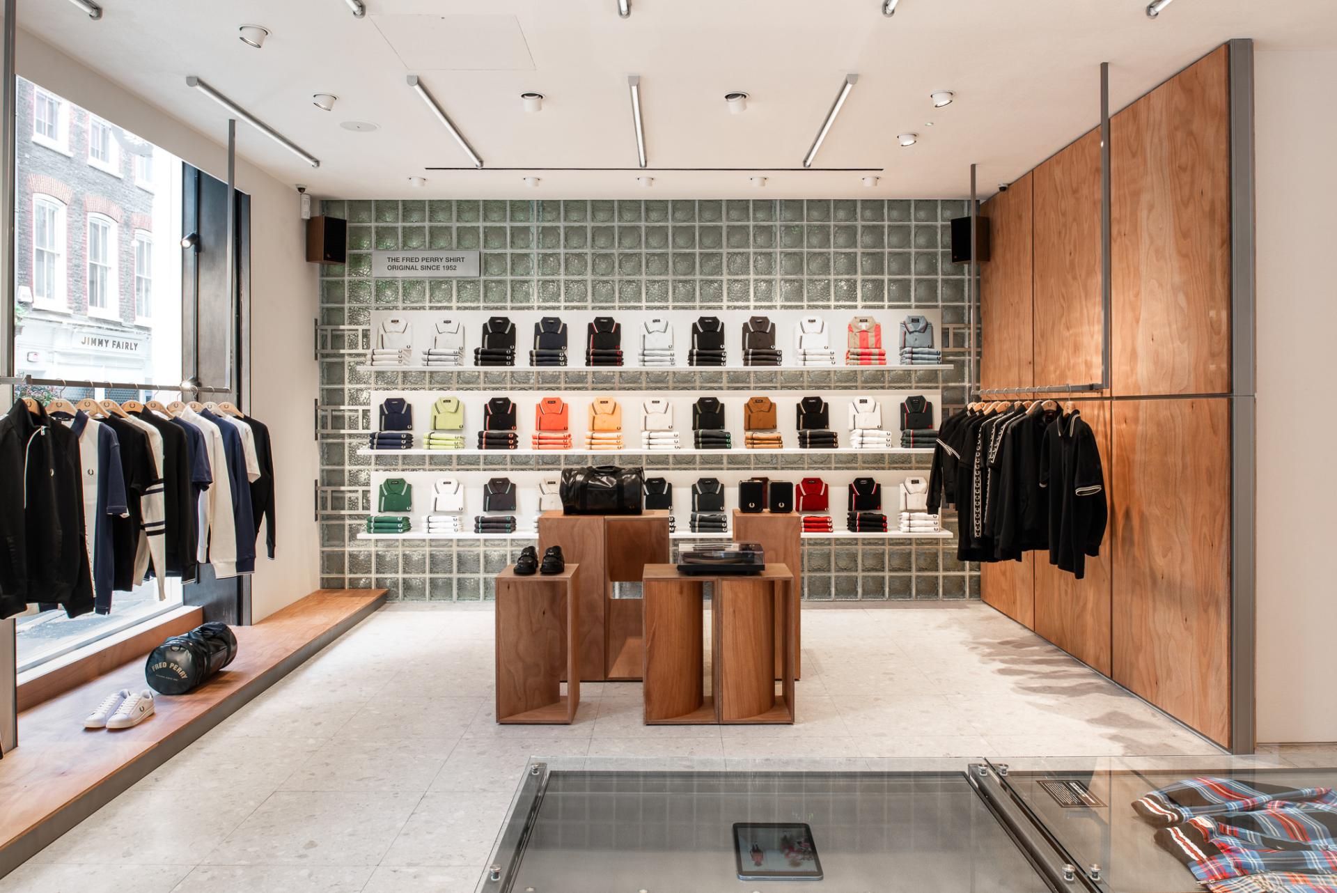 New Fred Perry flagship store in London - designed by Brinkworth - channels the music and mischief of Soho.