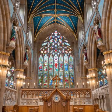 Salford Cathedral beautifully restored by Purcell, future proofing it for generations to come.