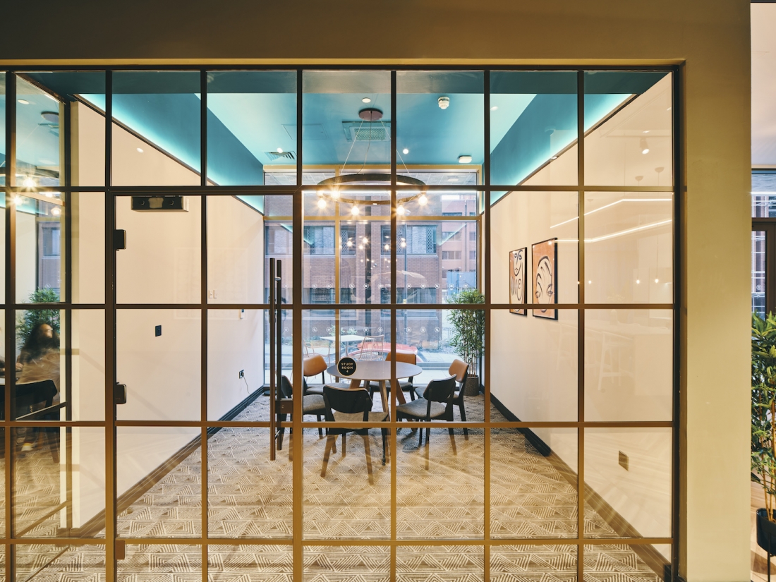 Symons House, Leeds - Crittal-style doors to study room. Photography by Gu Shi Yin