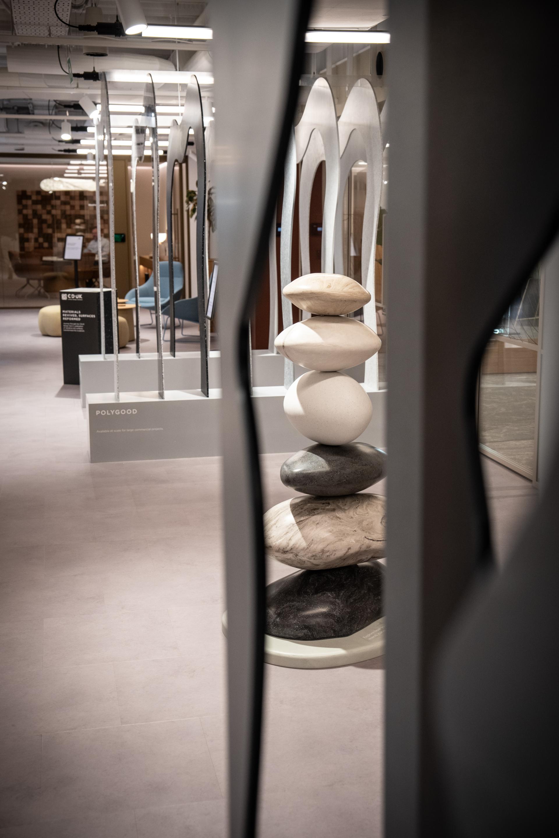 Materials Revived, Surfaces Reformed: Explore CDUK's sculpture trail at Material Source Studio London.