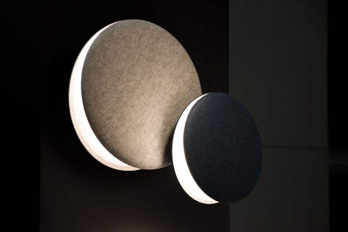 Lumenear UK launches Macaron collection - curved acoustic lighting that promotes comfort. 
