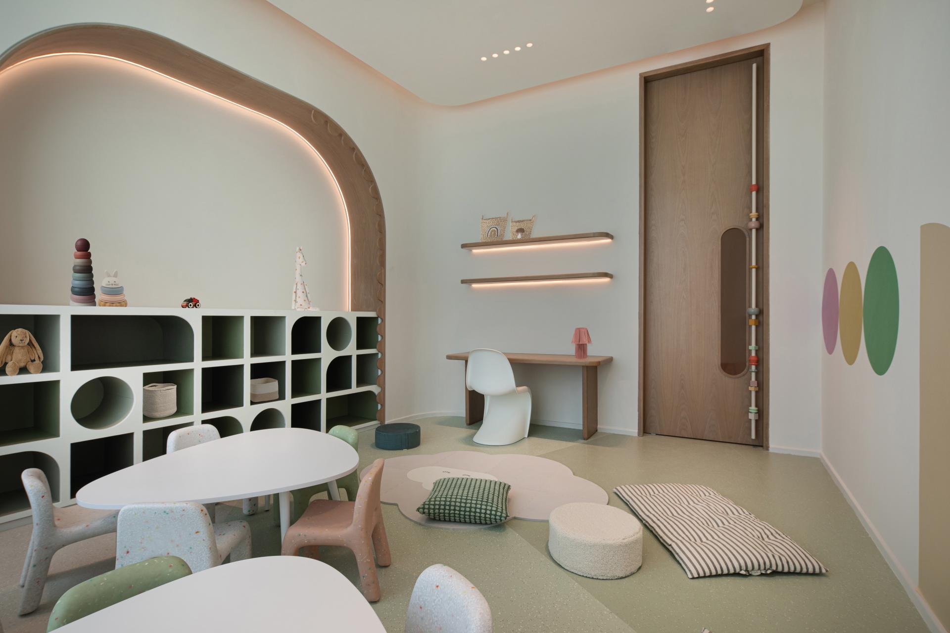 Explore Roar's groundbreaking LEED Gold Certified Montessori environment for PIF Daycare Centre in Riyadh.