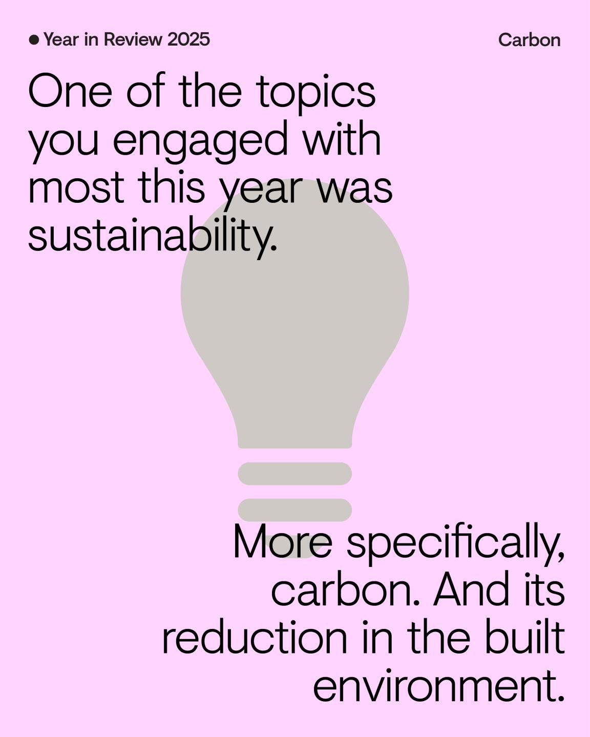 Year in Review 2025: Carbon - How do we tackle it?