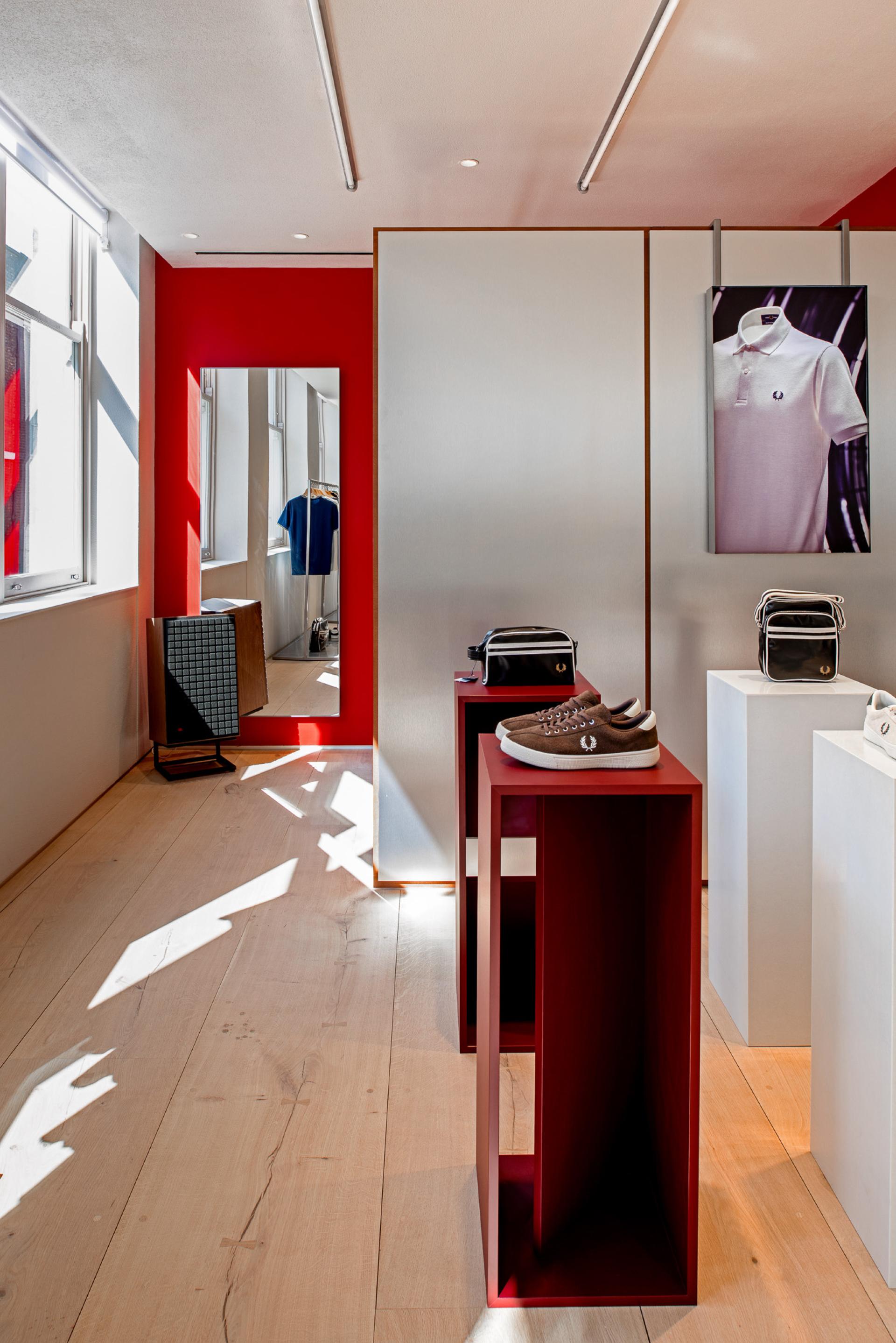 New Fred Perry flagship store in London - designed by Brinkworth - channels the music and mischief of Soho.