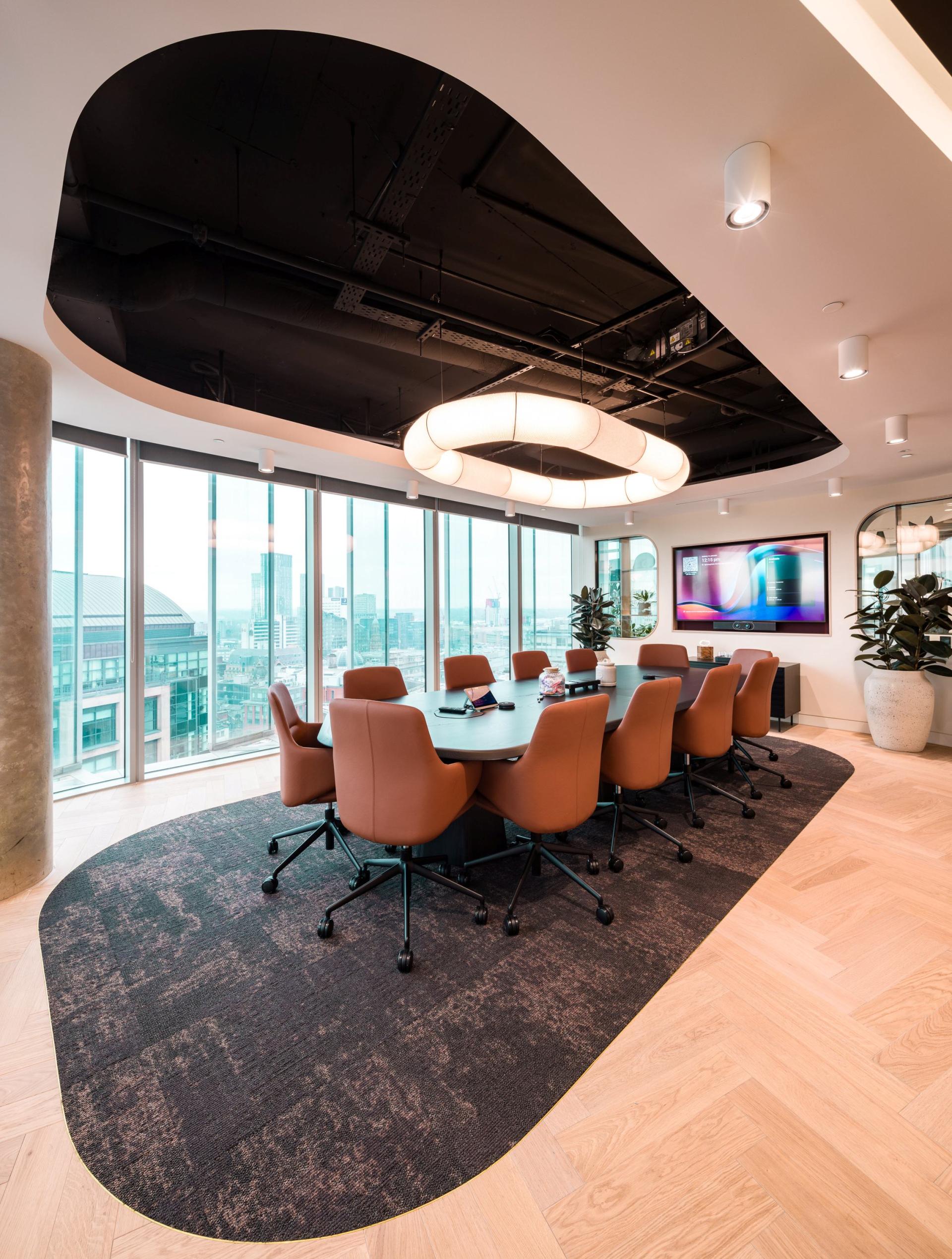 Collaboration between SpaceInvader and Overbury culminates in deeply detailed Manchester workspace.