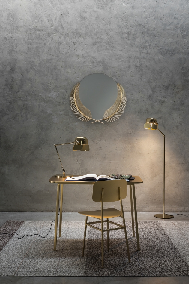 24 Miami table and chair Flamingo table and floor lamp Sunset mirror - Fabrizio Bergamo