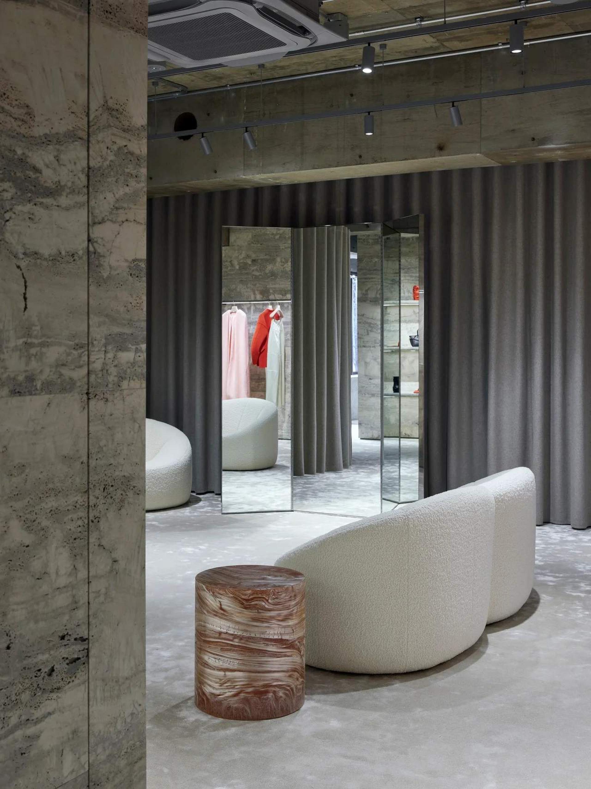 Plasticiet furniture pieces crafted in collaboration with Jil Sander feature at Dutch Design Week 2025.