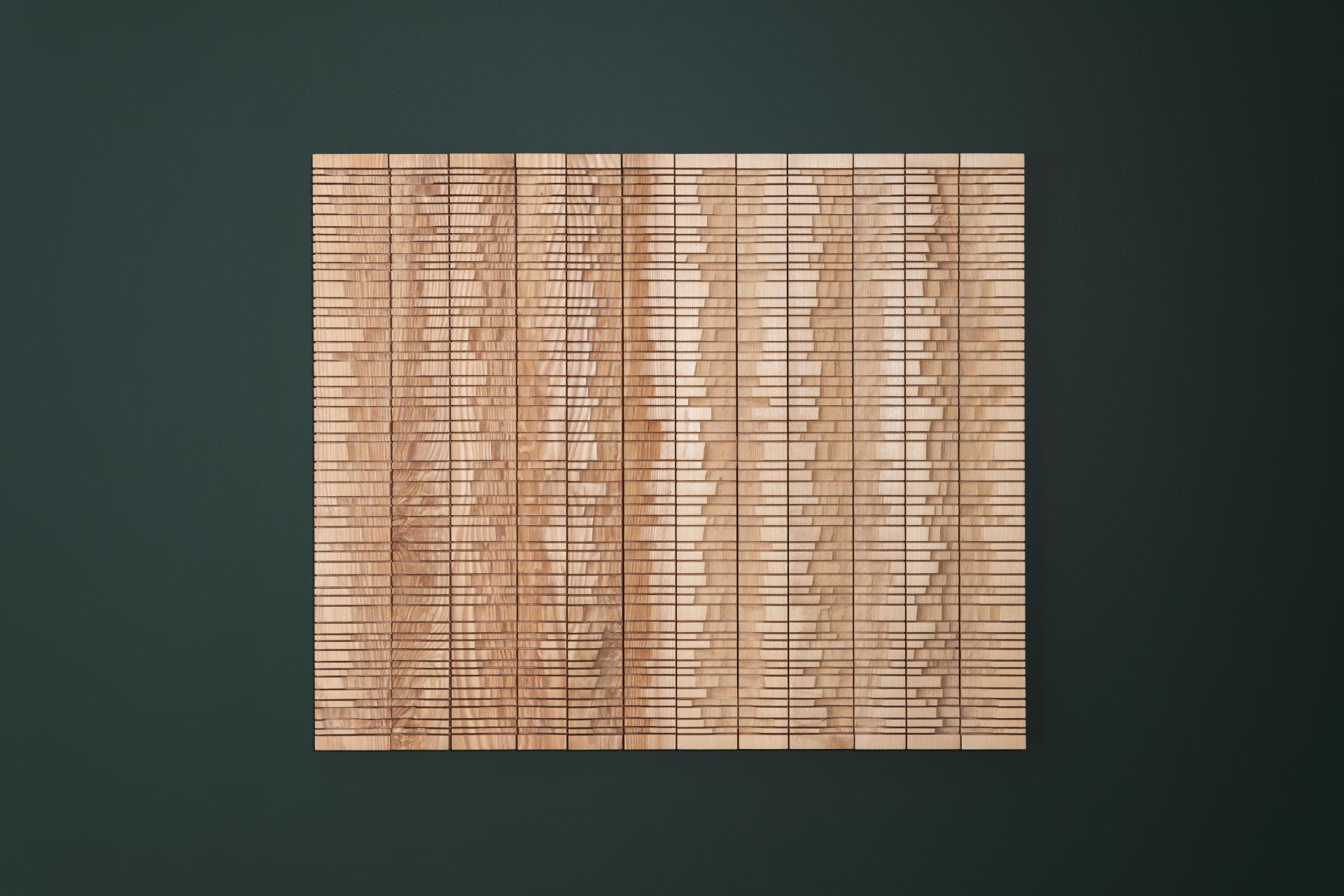 Textured ash wood panel showcasing the unique grain patterns and craft potential of Scotland’s native ash tree.