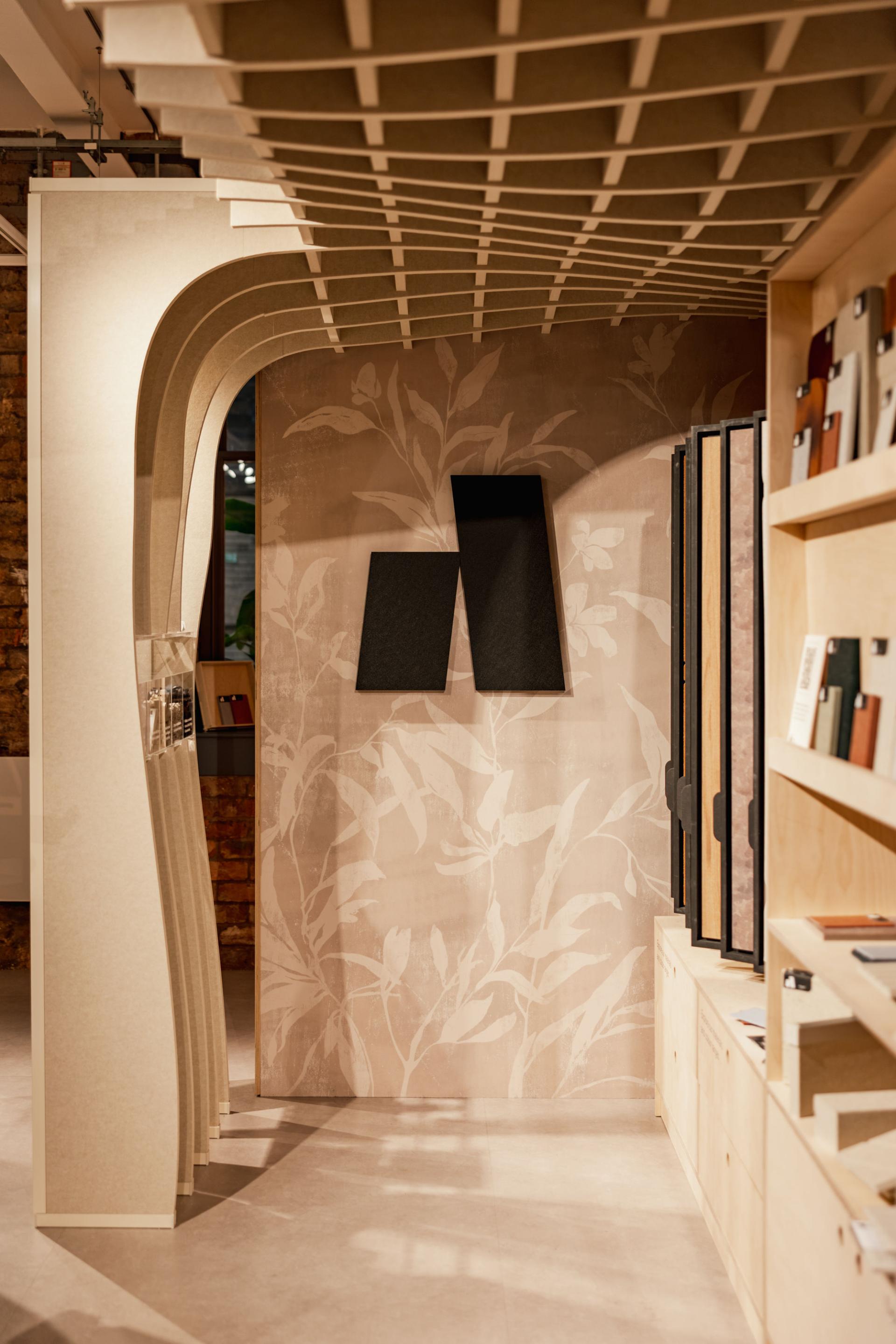 Autex Acoustics installation marks launch of Frontier Raft, plus new colours, patterns & textures.