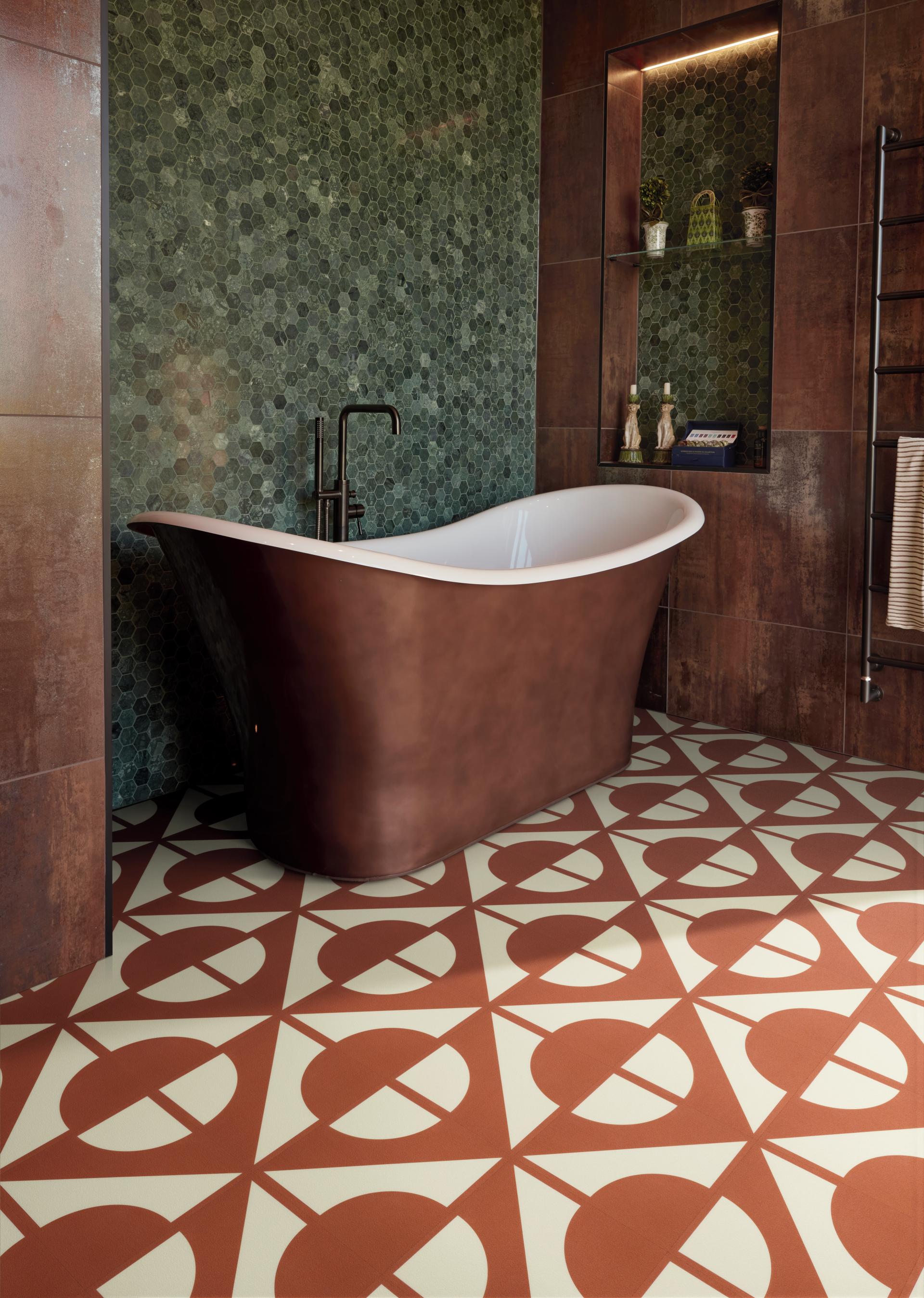 Karndean Commercial launches Knight Tile Curio: Geometric flooring infused with colour, creativity and joy.