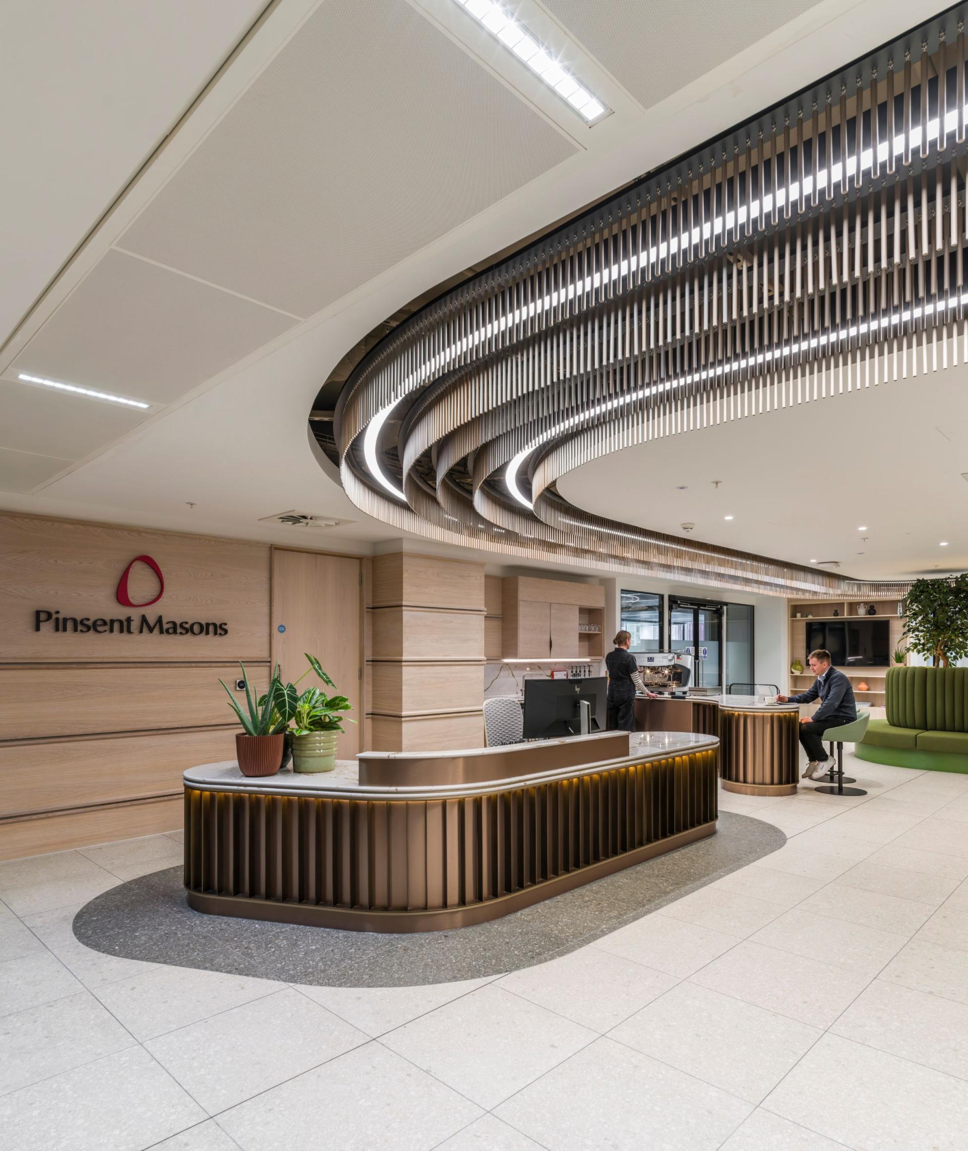 SpaceInvader unveils Manchester office for multinational law firm Pinsent Masons.