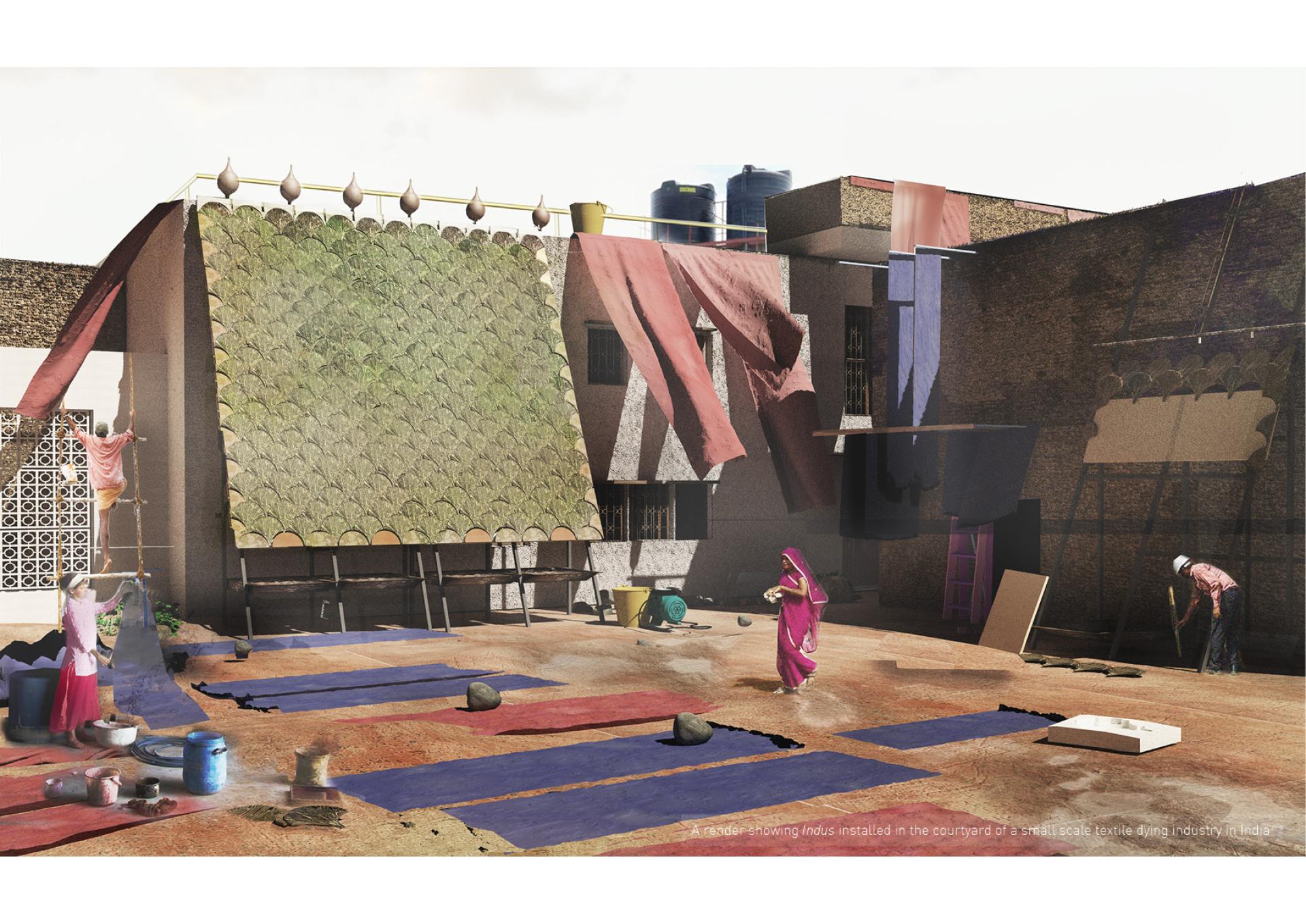 The Indus Project: Innovative tile-based bioremediation.