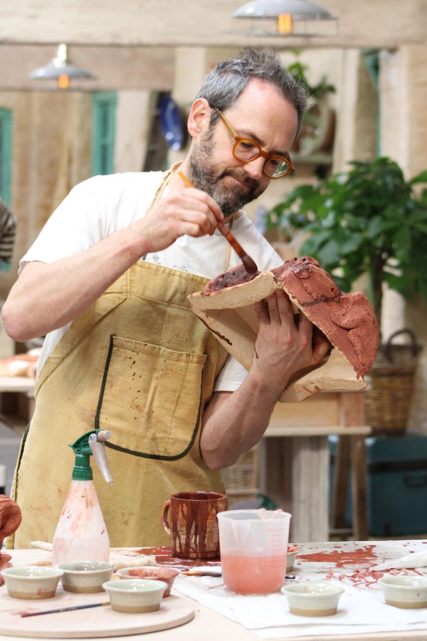 Ceramicist, Steve Brown on carving in character, the importance of self belief, and The Great Pottery Throw Down.