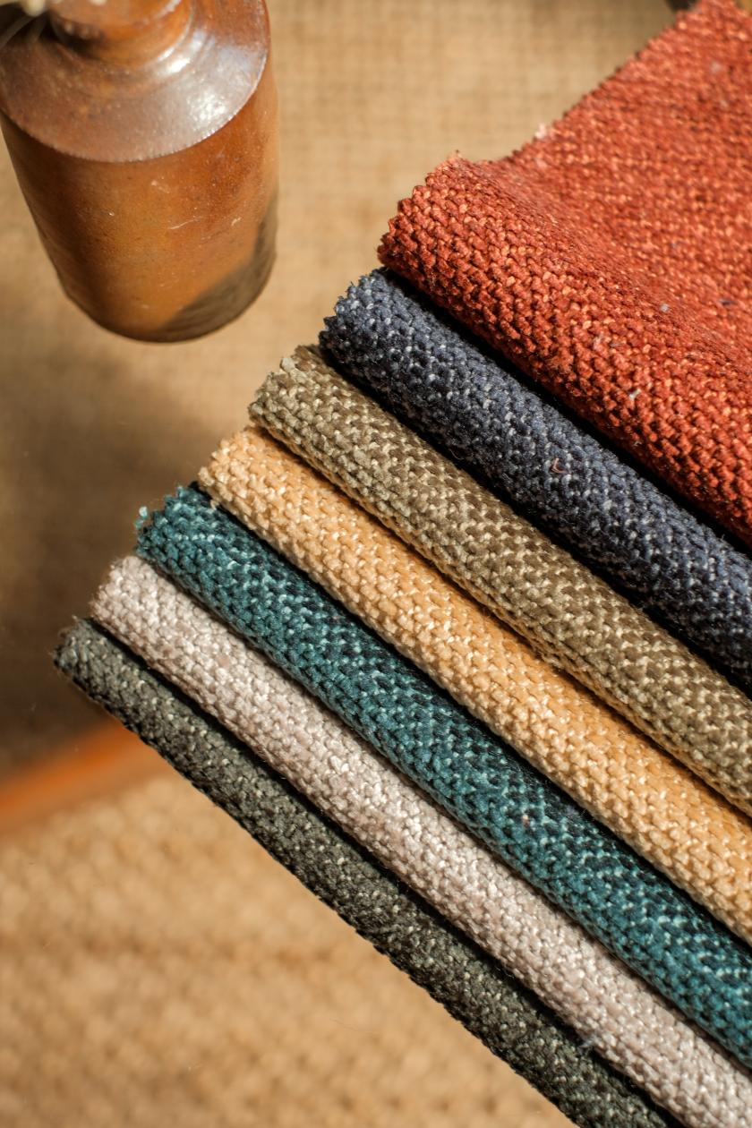 Agua Fabrics introduces Oruga: A new high-performance, textured chenille collection.