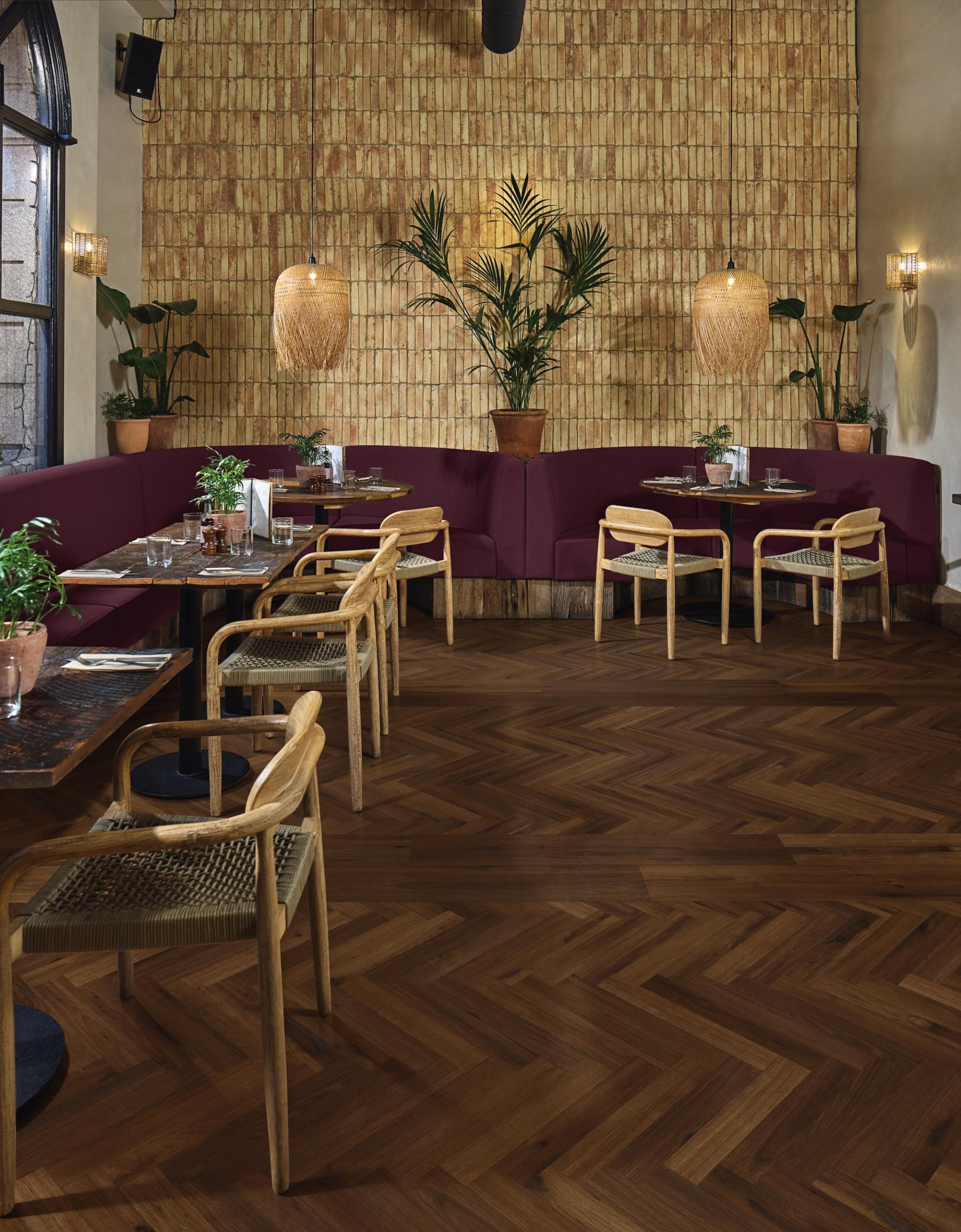 Karndean Designflooring's new Opus collection combines slip resistance practicality with beauty of nature.