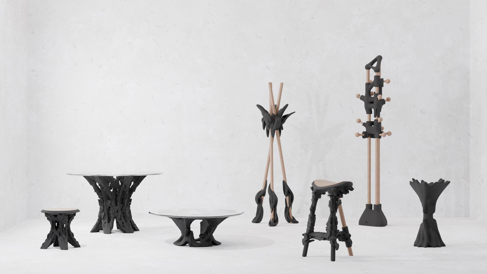 Wedge transforms quartz sand into enduring, digitally fabricated pieces of furniture.