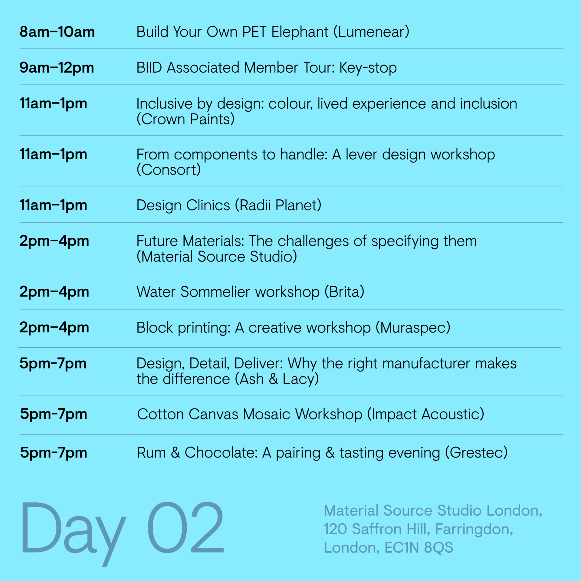 Full programme now live for Material Source Studio London at CDW 2026.