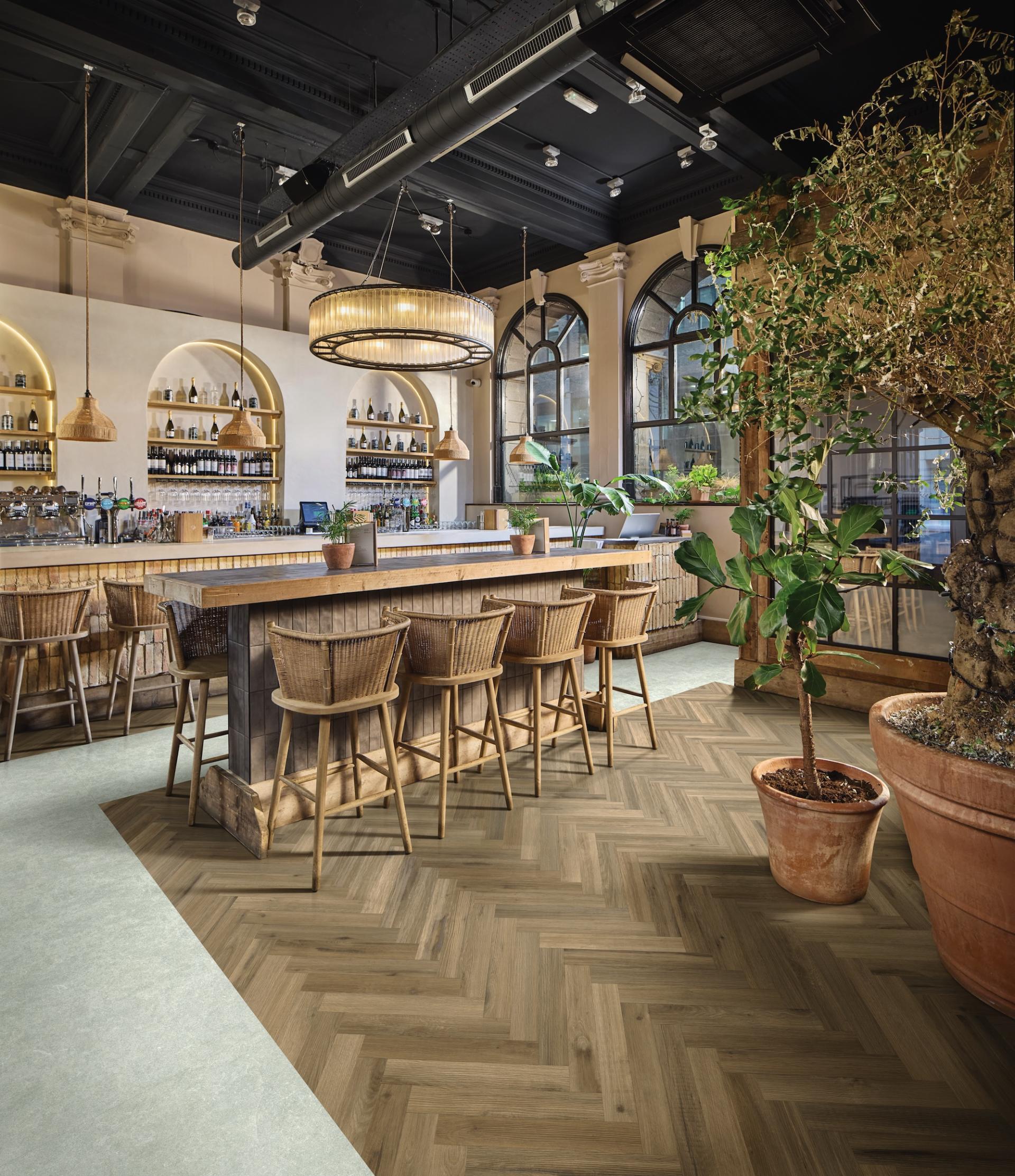 Karndean Designflooring's new Opus collection combines slip resistance practicality with beauty of nature.