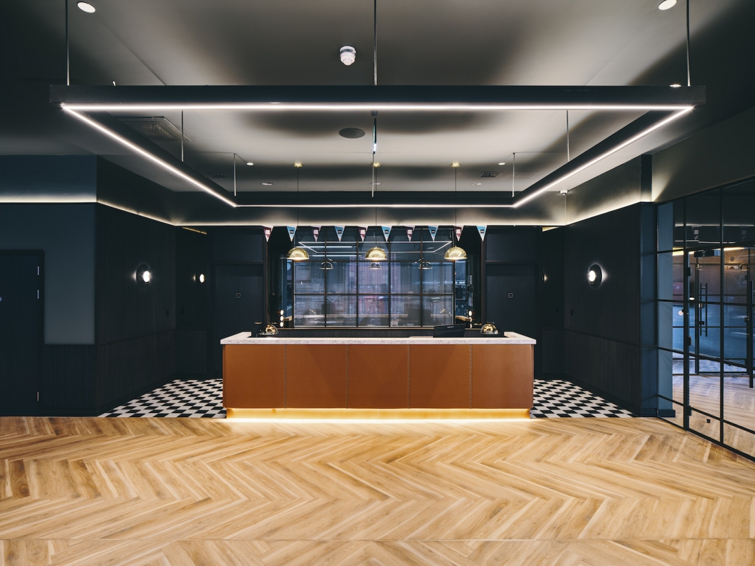 Symons House, Leeds - Reception. Photography by Gu Shi Yin