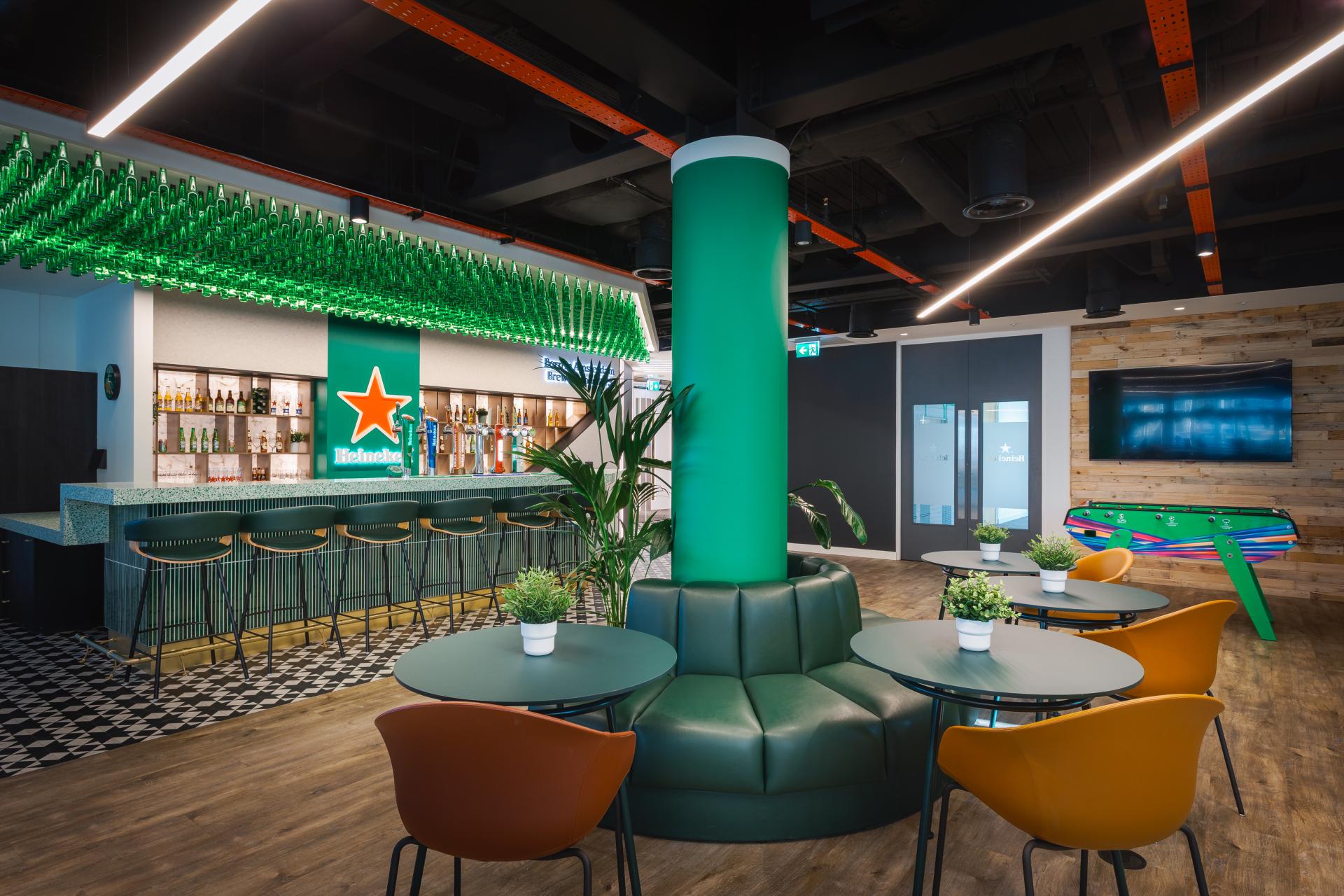 Benholm supports Claremont in bringing warmth, texture and vitality to HEINEKEN UK Edinburgh & London.