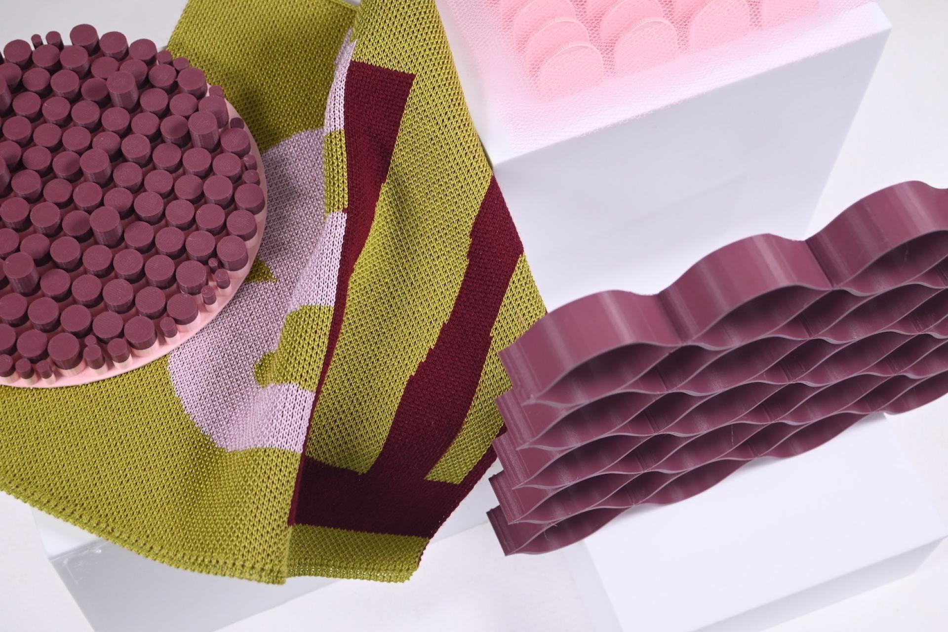 Colorful textile and innovative design objects showcase Manchester School of Art's creativity and graduate talent.