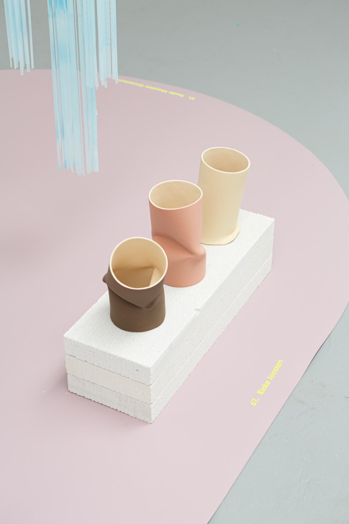 Craft in colour: Forbo’s Furniture Linoleum in Soft Lilac frames HOW&WOW at Dutch Design Week 2025.