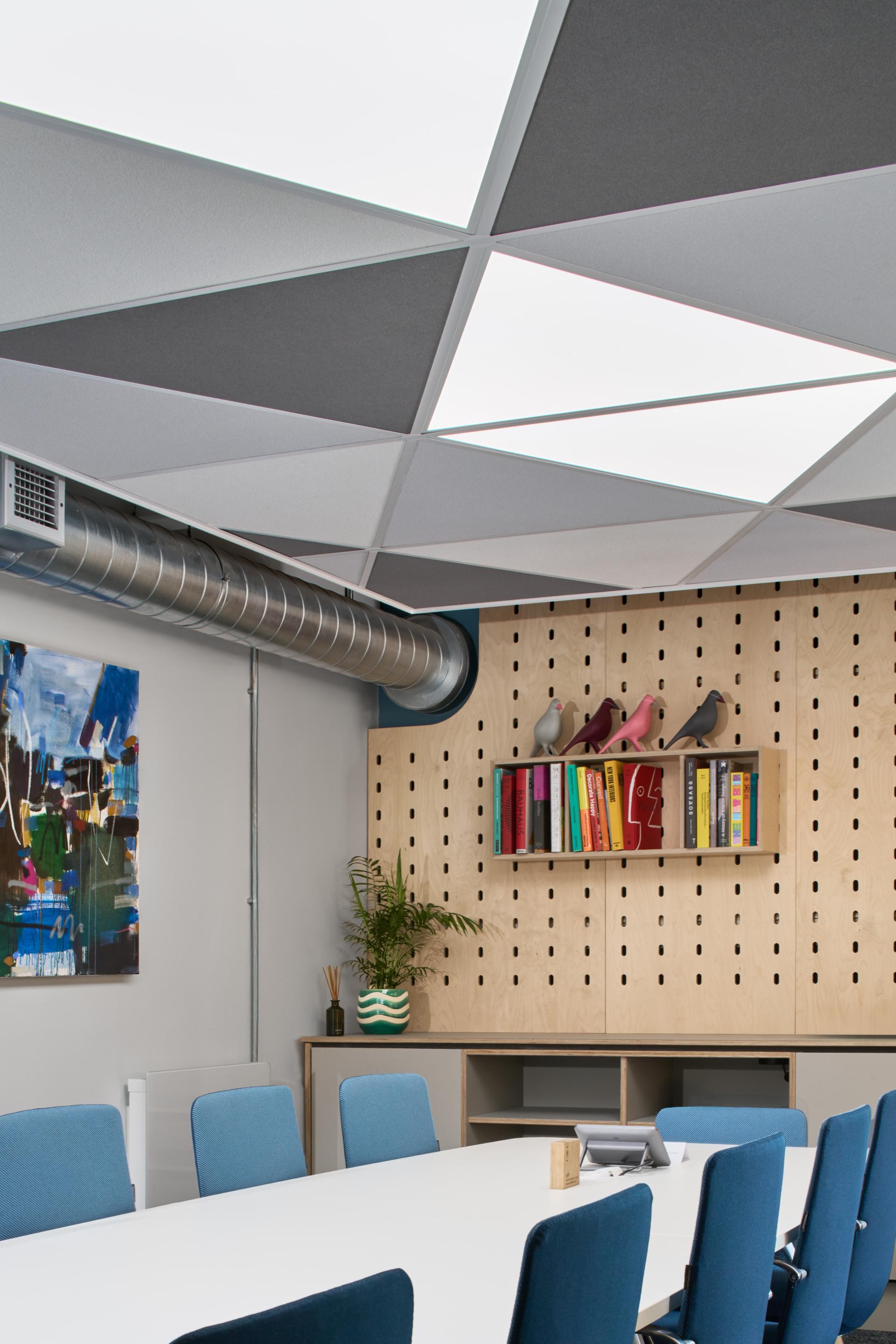 Zentia & Light Forms collaborate on a new angle for ceiling design.