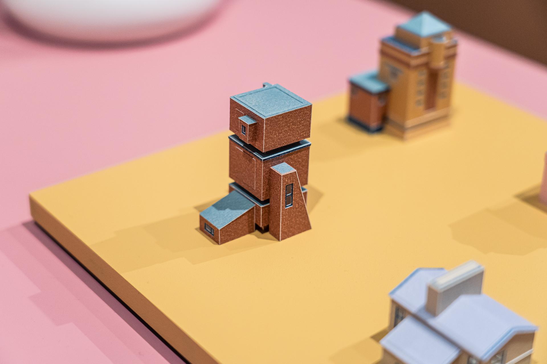 Detailed architectural model representing innovative design featured in the Makers in Residence showcase at Material Source Studio, Glasgow.