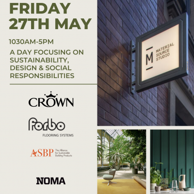 Sustainability, Design & Social Responsibilities with Forbo & Crown Paints 