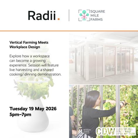 Vertical Farming Meets Workplace Design: Radii x Square Mile Farms