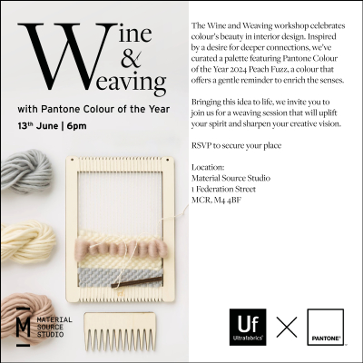 Wine & weaving with Ultrafabrics 