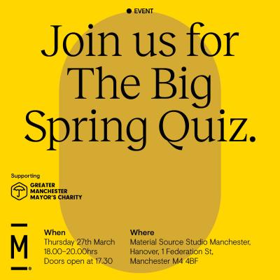 Big Spring Quiz at Material Source Studio Manchester