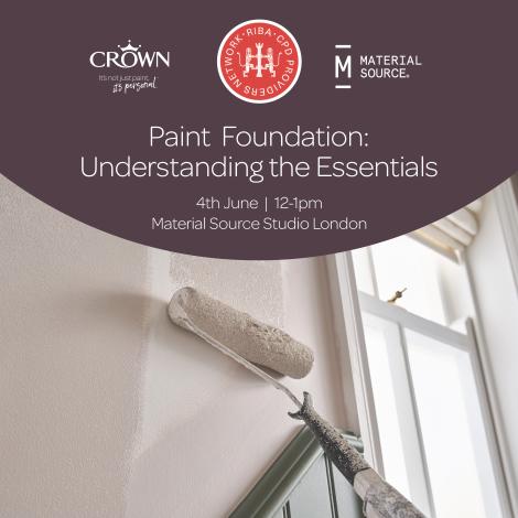 Paint Foundation: Understanding the Essentials CPD - London