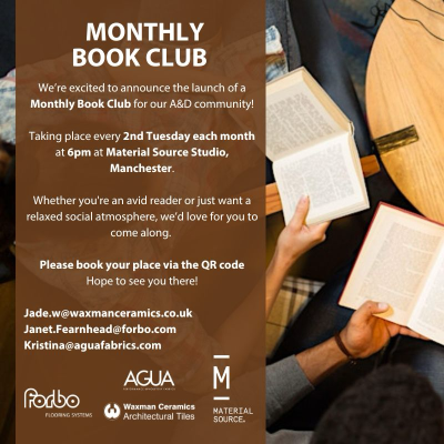 Monthly Book Club with Forbo, Agua, Waxman
