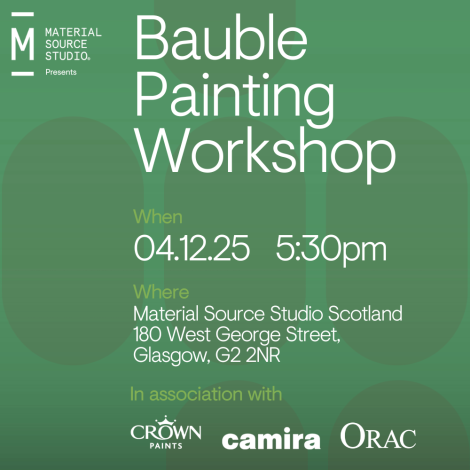 Bauble Painting at Material Source Studio