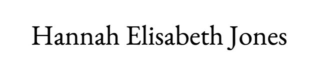 Hannah Elisabeth Jones